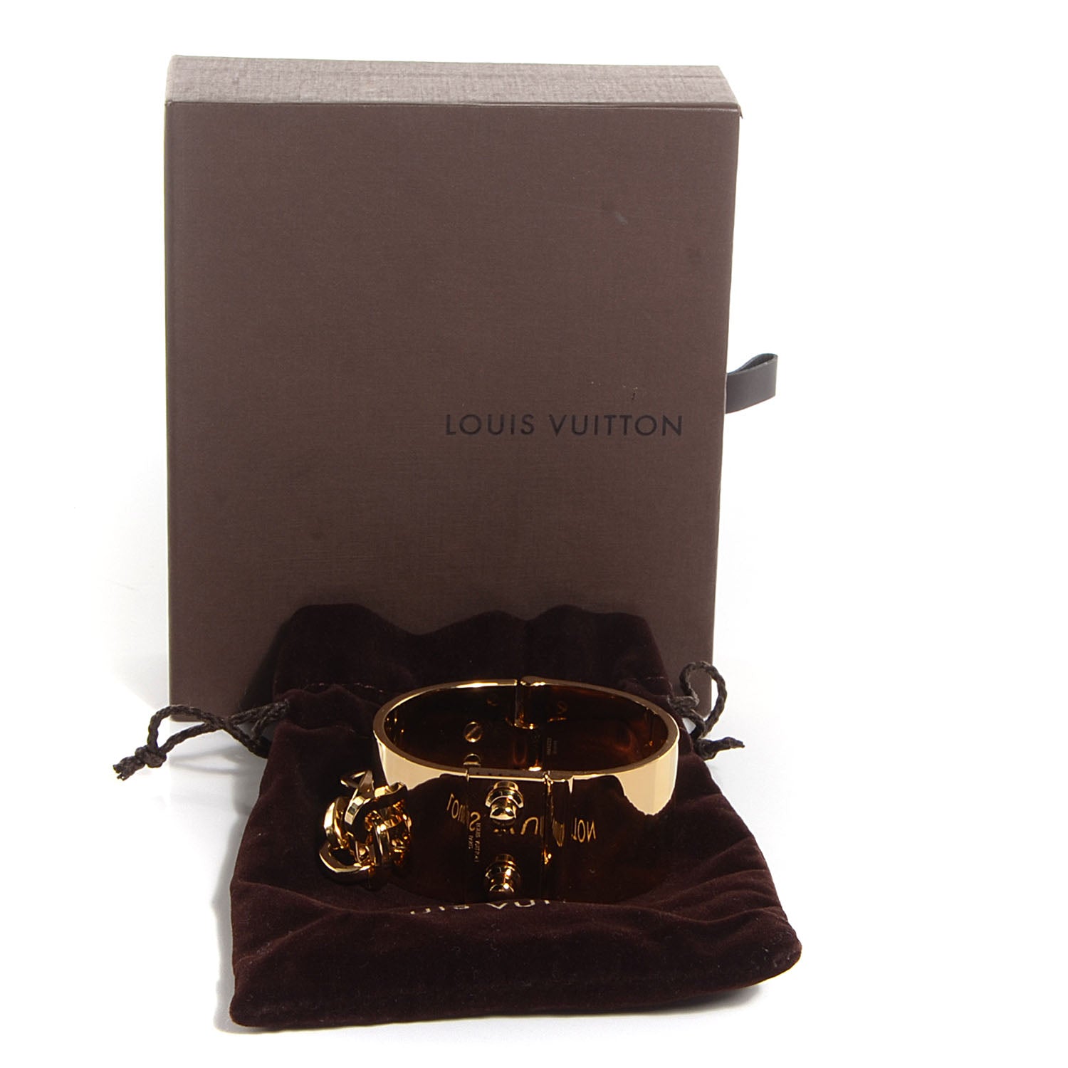 Louis Vuitton Lock Me Manchette Chain Cuff 6 of 6