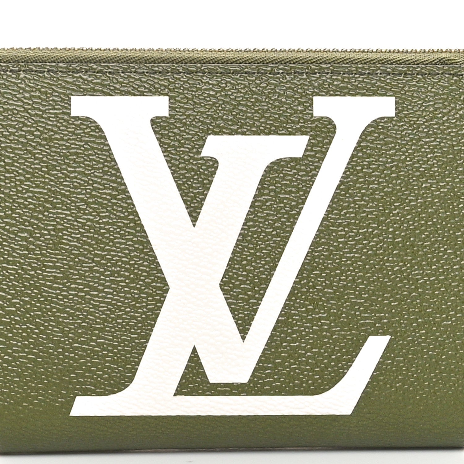 Louis Vuitton Monogram Giant Zippy Wallet Kaki White 7 of 9