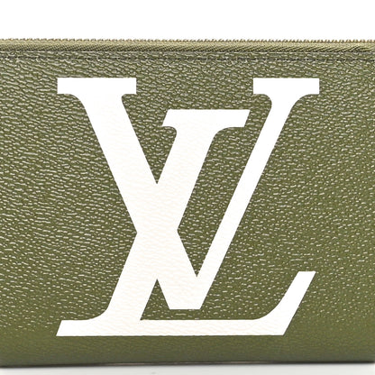 Louis Vuitton Monogram Giant Zippy Wallet Kaki White 7 of 9