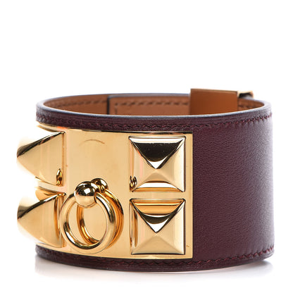 Hermes Swift Collier de Chien CDC Bracelet T2 Bordeaux 1 of 9
