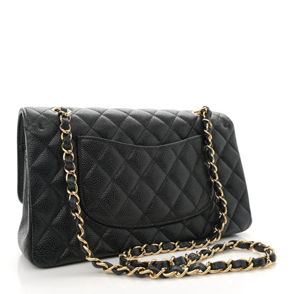 Chanel Caviar Quilted Medium Double Flap Black 3 of 11