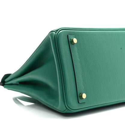 Hermes Taurillon Novillo Birkin 30 Vert Vertigo 7 of 9