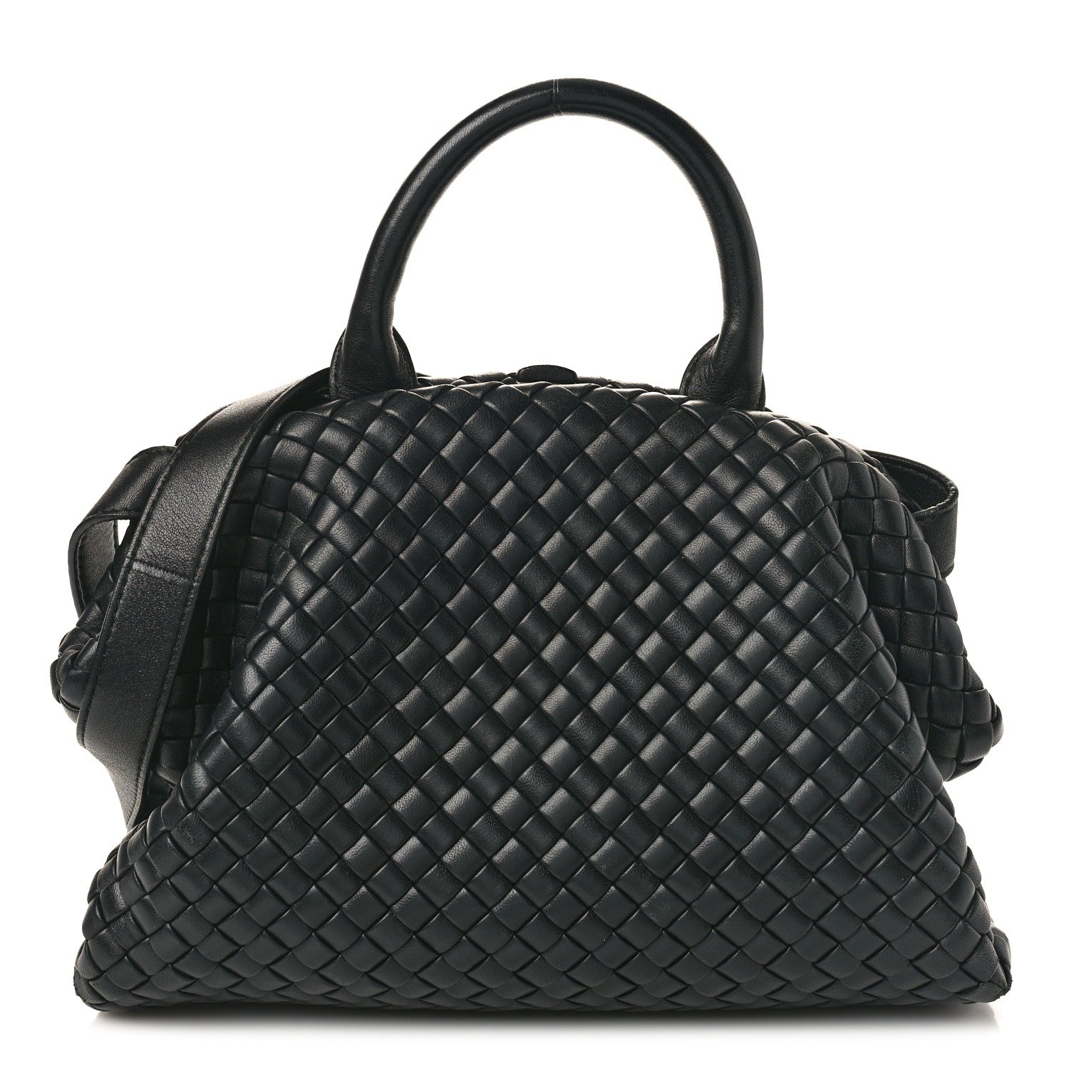 Bottega Veneta Nappa Intrecciato Small Padded The Handle Black 1 of 10