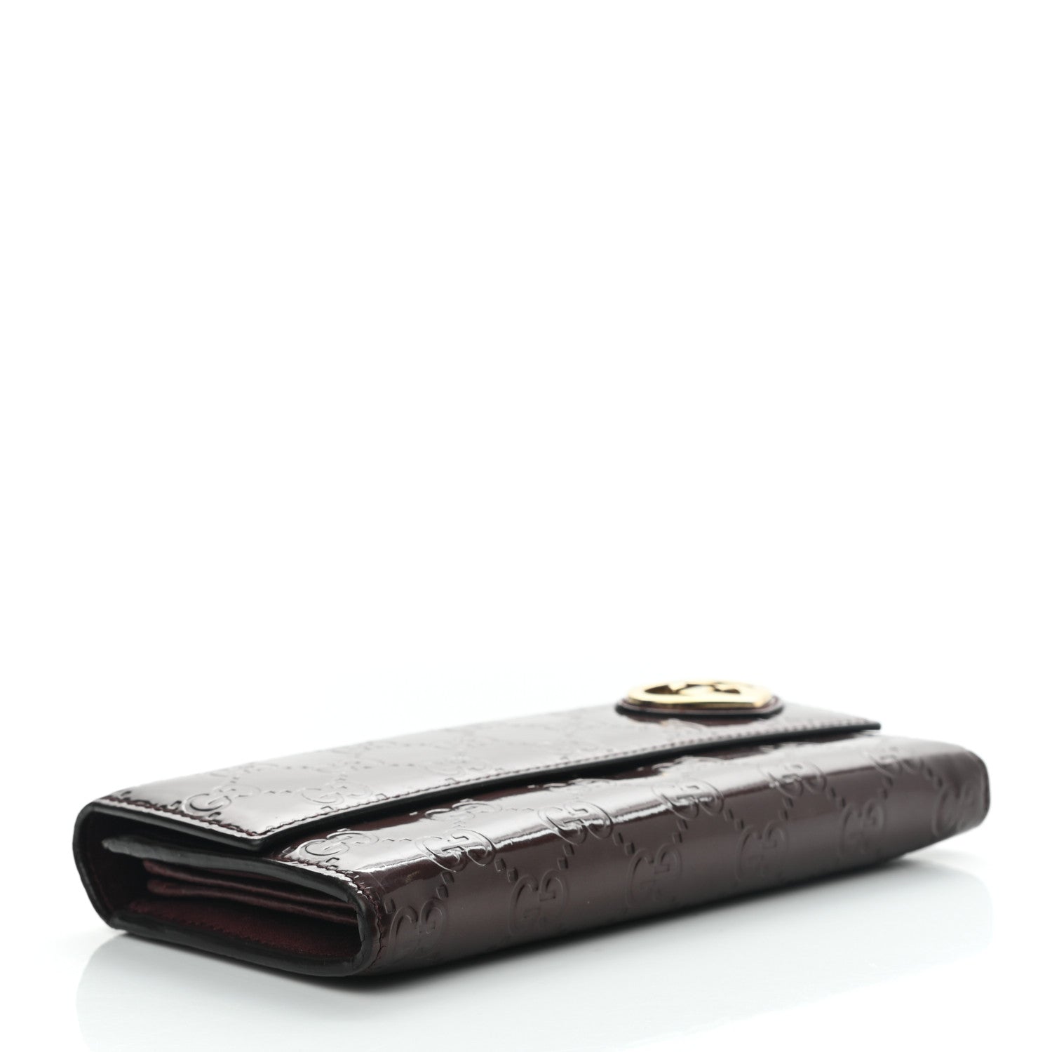 Gucci Shine Guccissima Lovely Heart Continental Wallet Scarlatto 3 of 9