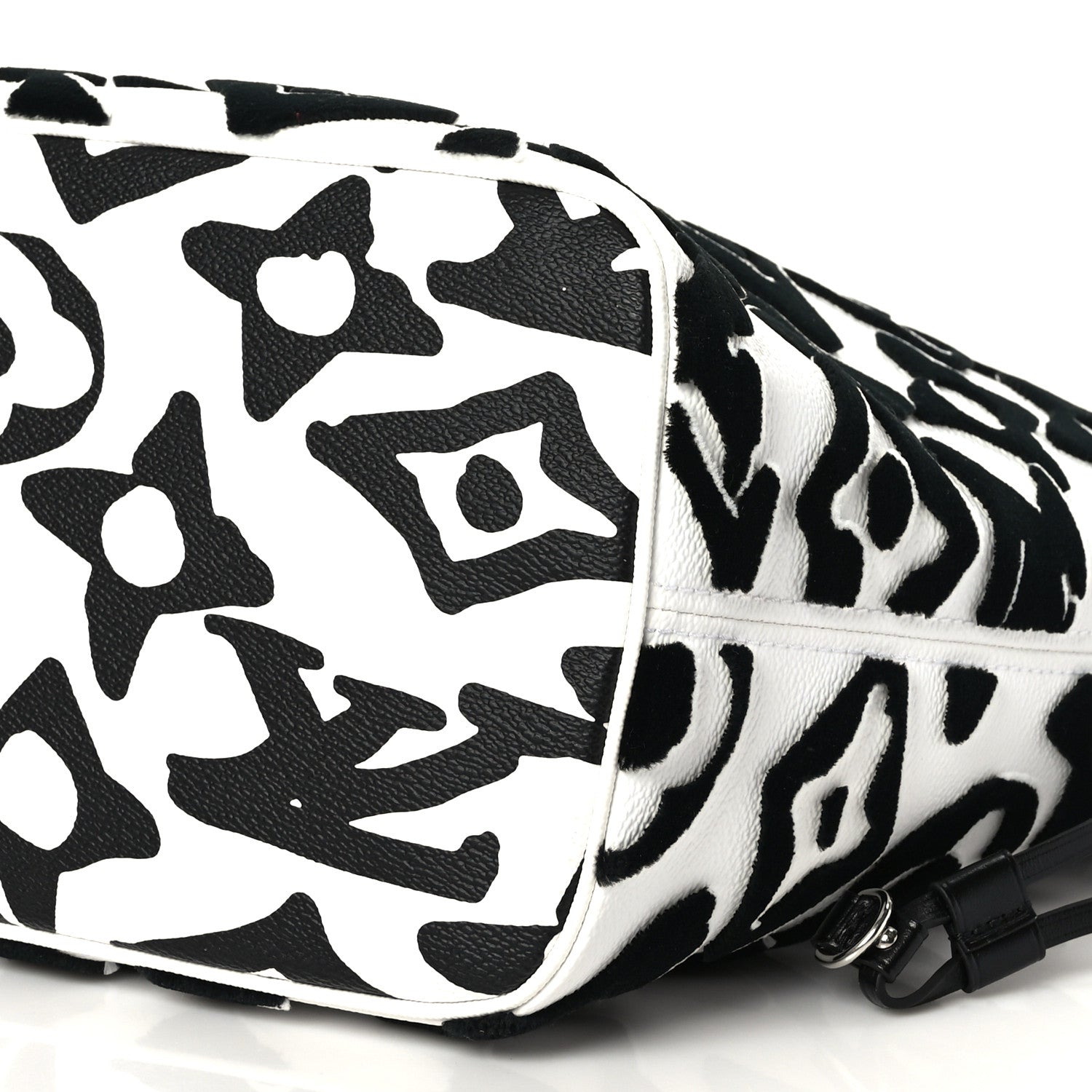 Louis Vuitton X UF Tufted Monogram Neverfull MM Black White 9 of 9
