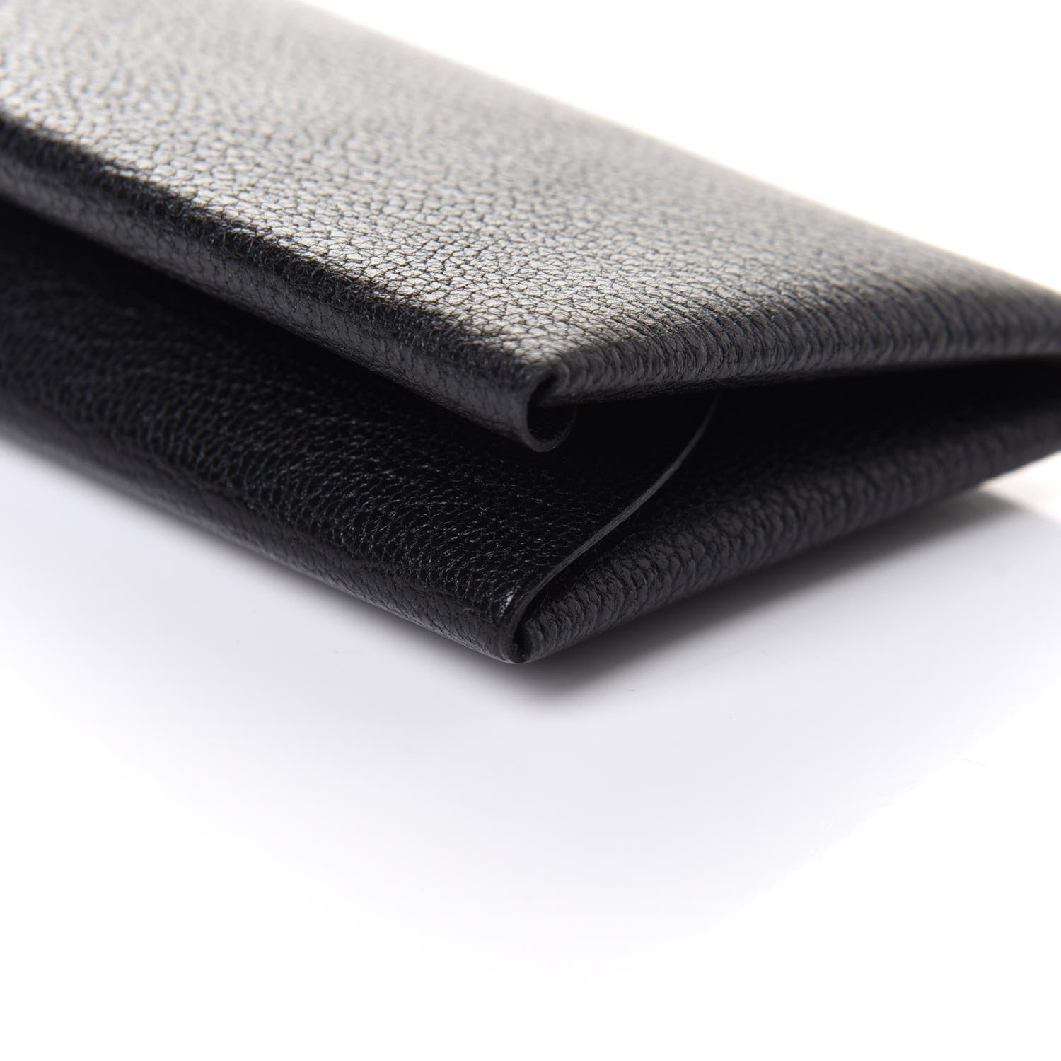 Hermes Chevre Mysore Calvi Duo Card Case Black 9 of 10