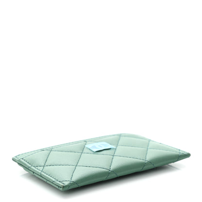 Chanel Lambskin Quilted Card Holder Green 3 of 10