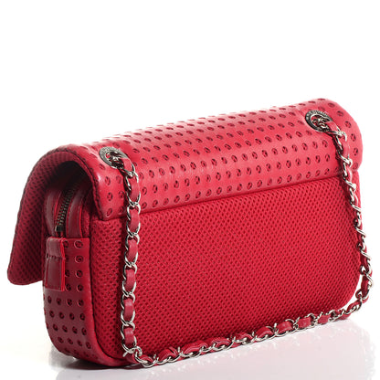 Chanel Perforated Lambskin Medium Easy Flap Red 3 of 8