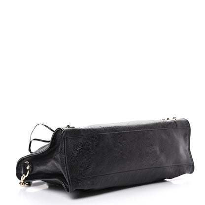 Balenciaga Chevre Gold Metallic Edge Hardware City Black 3 of 9
