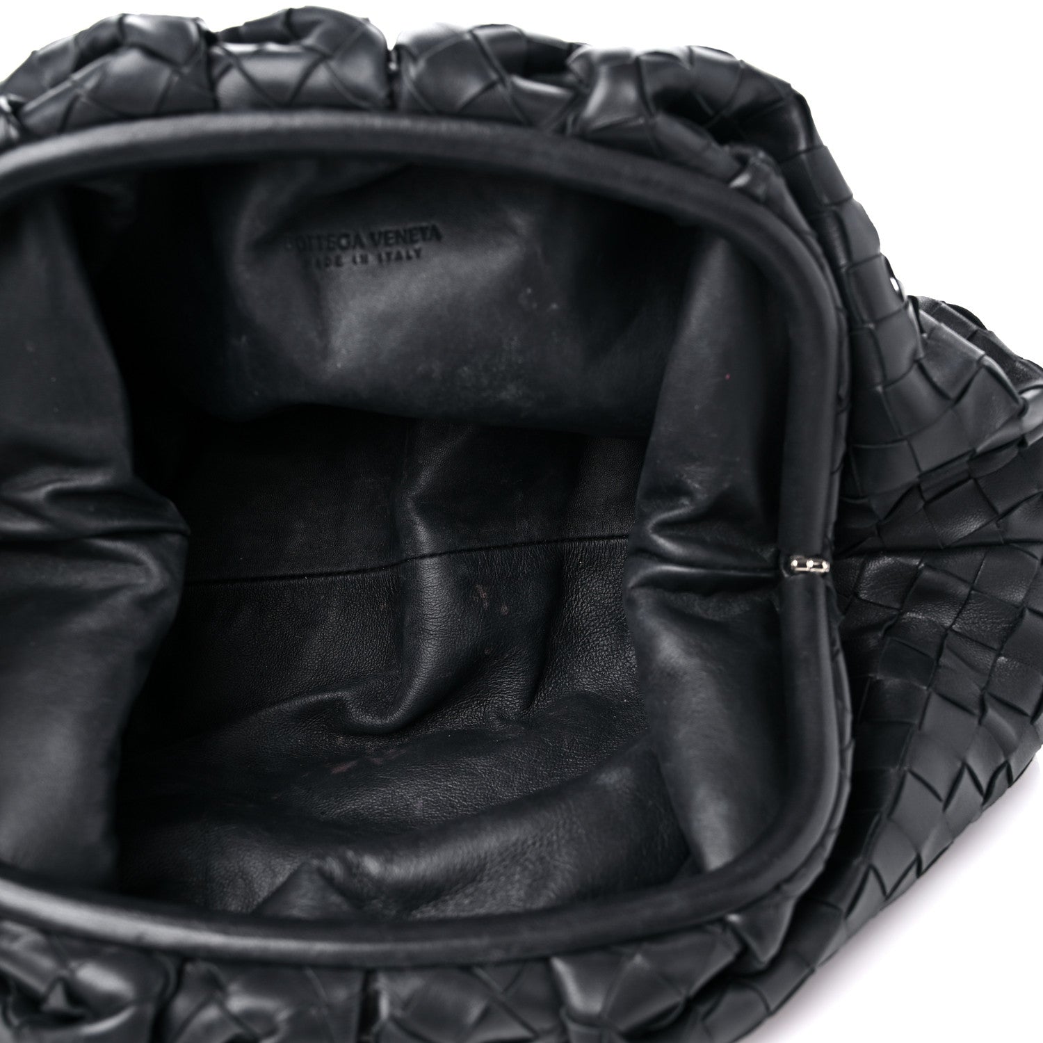 Bottega Veneta Nappa Maxi Intreccio The Pouch Oversized Clutch Black 5 of 12