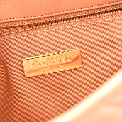 Chanel Lambskin Quilted Medium Chanel 19 Flap Brown 6 of 12