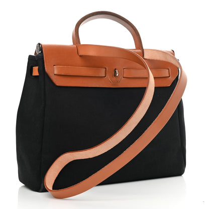 Hermes Toile Vache Calfskin Herbag 30 PM 3 of 19