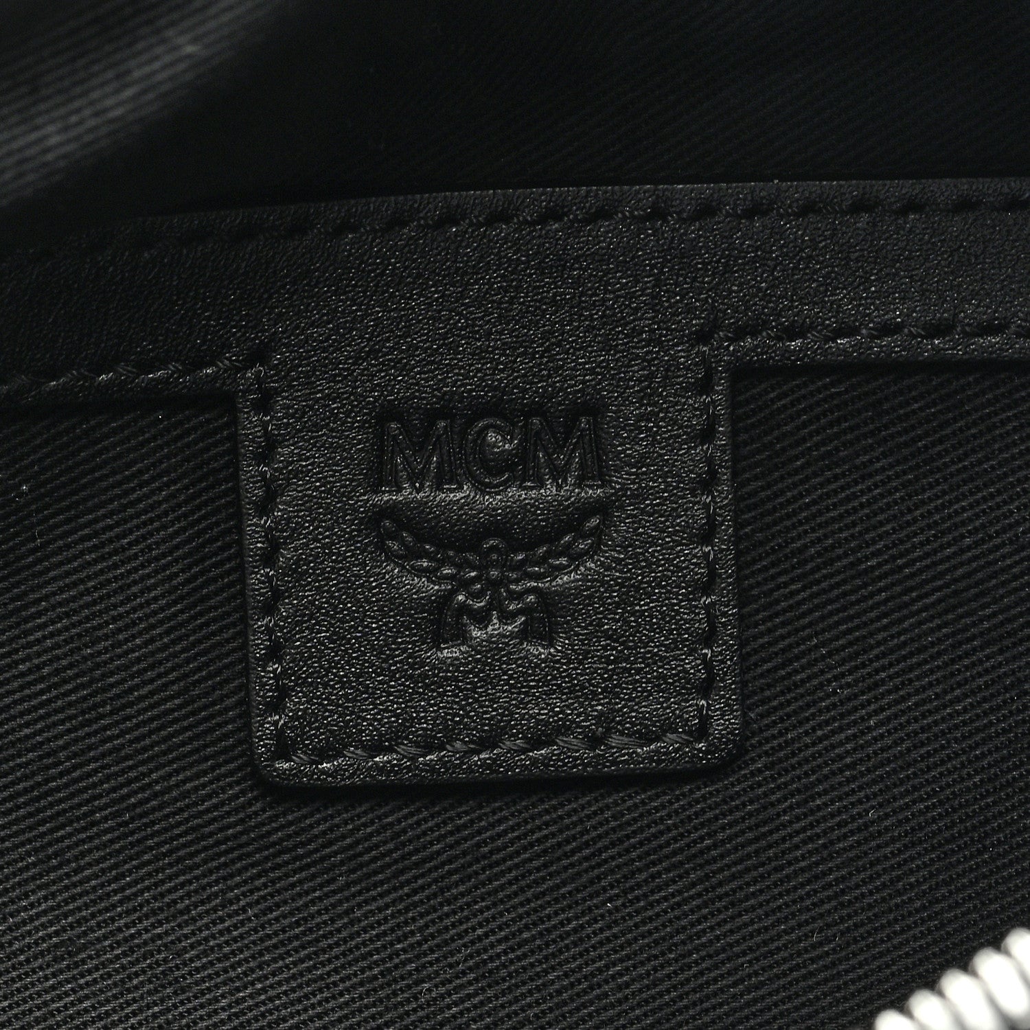 MCM Visetos Small Stark Belt Bag Black 6 of 8