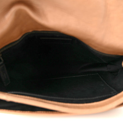 Saint Laurent Crinkled Calfskin Matelasse Monogram Medium Niki Chain Satchel Dark Toffee 5 of 10