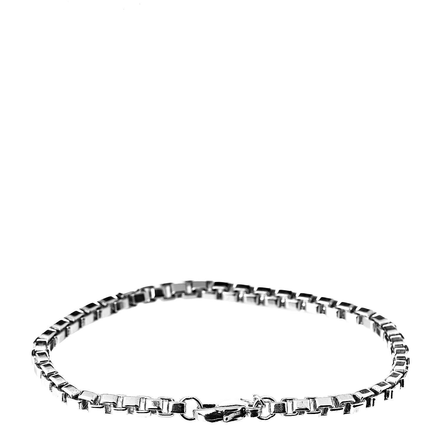 Tiffany Sterling Silver 4mm Venetian Link Bracelet 3 of 4