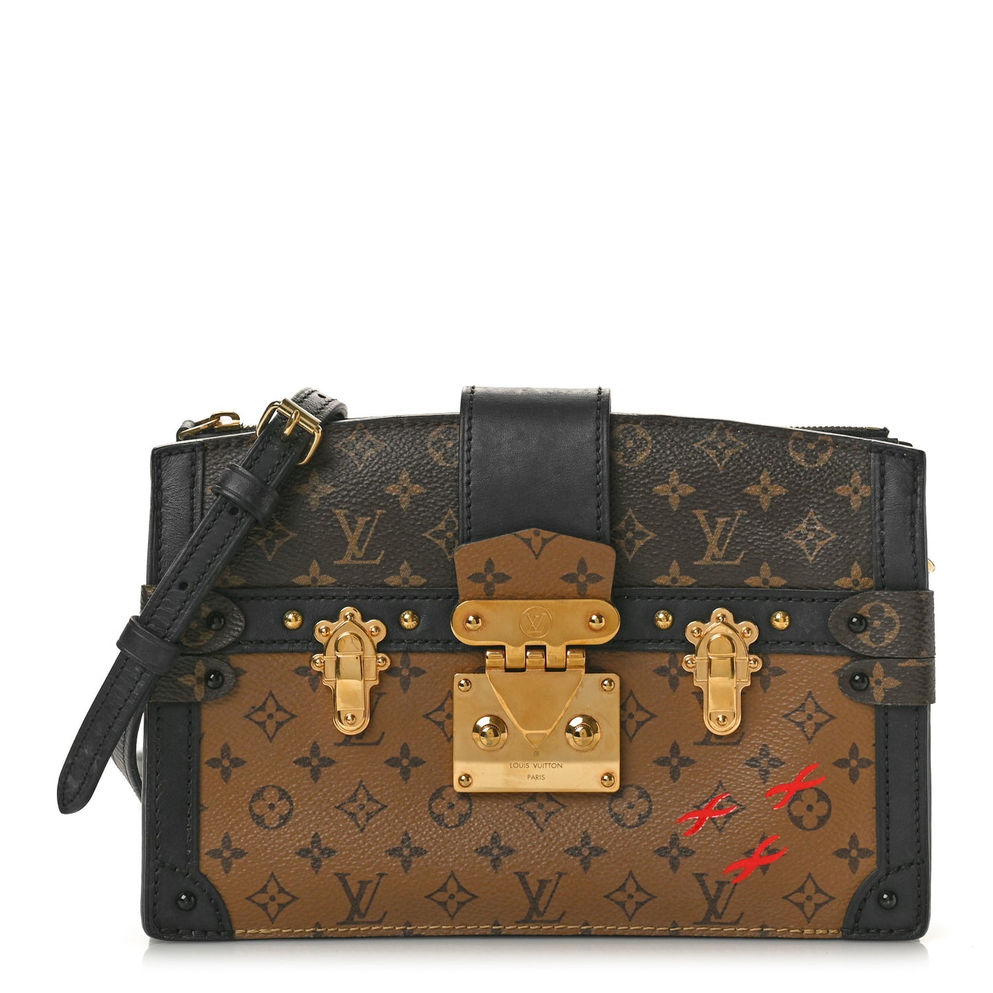 Reverse Monogram Trunk Clutch