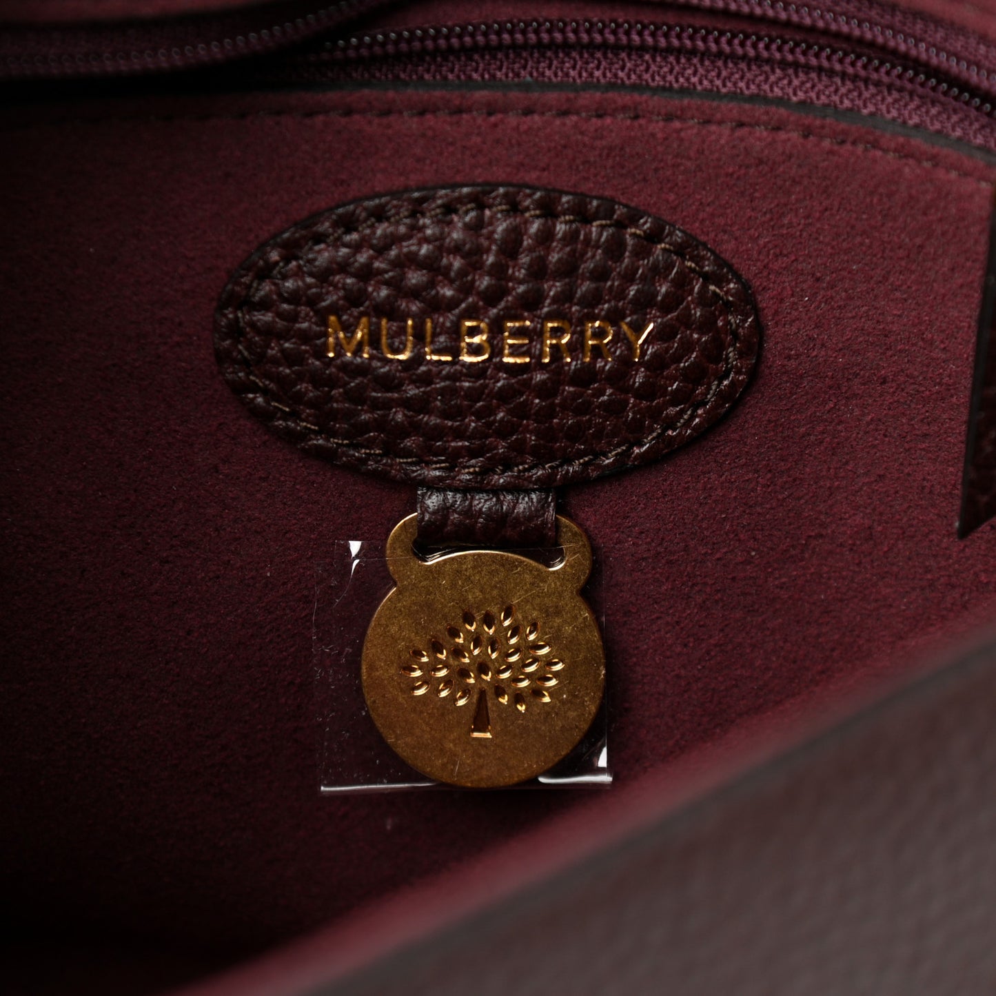 Small Classic Grain Calfskin Small Lily Flap Oxblood