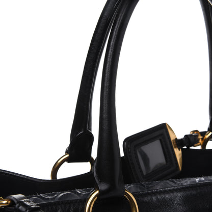 Prada Soft Calf Tote Black 24 of 25