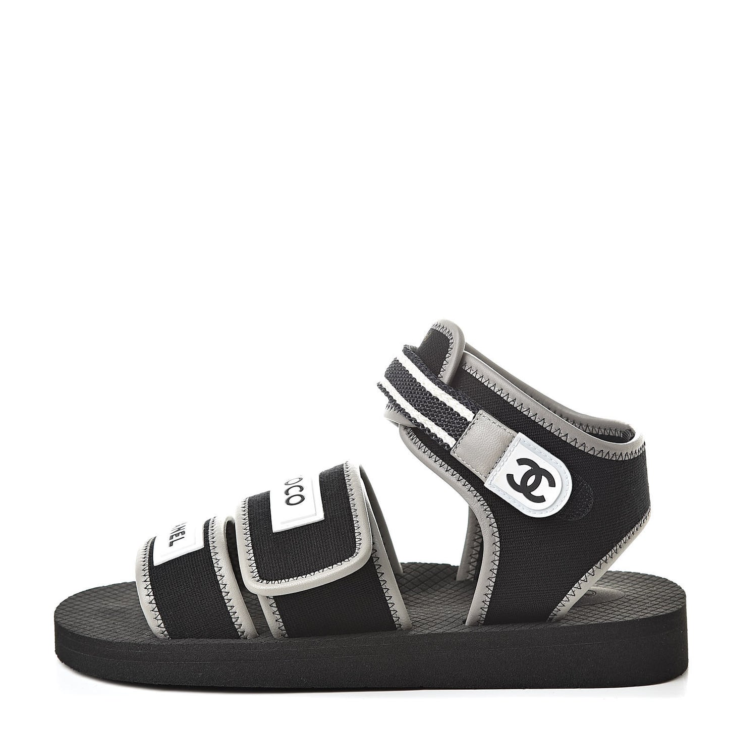 Lambskin Jersey Coco Sandals 38 Black