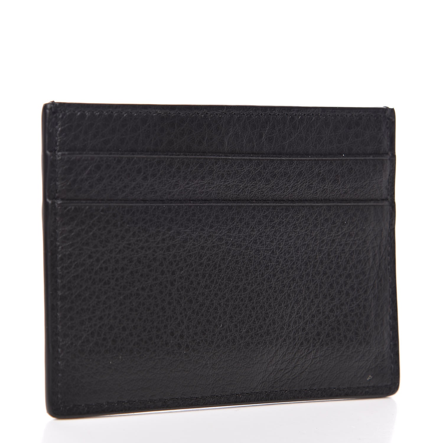 Balenciaga Smooth Calfskin Logo Everyday Multi Card Case Black 3 of 7