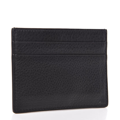 Balenciaga Smooth Calfskin Logo Everyday Multi Card Case Black 3 of 7