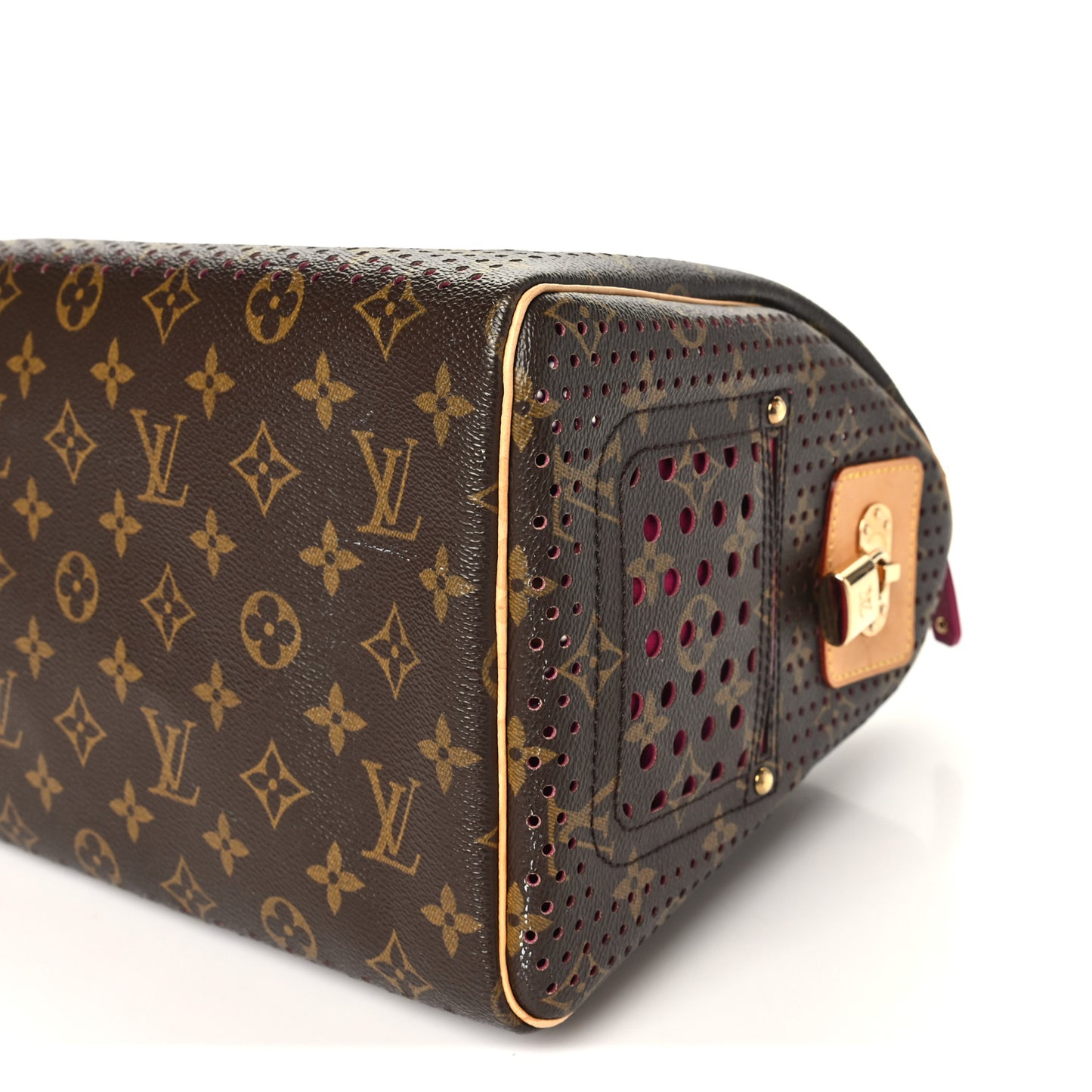 Monogram Perforated Speedy 30 Fuchsia
