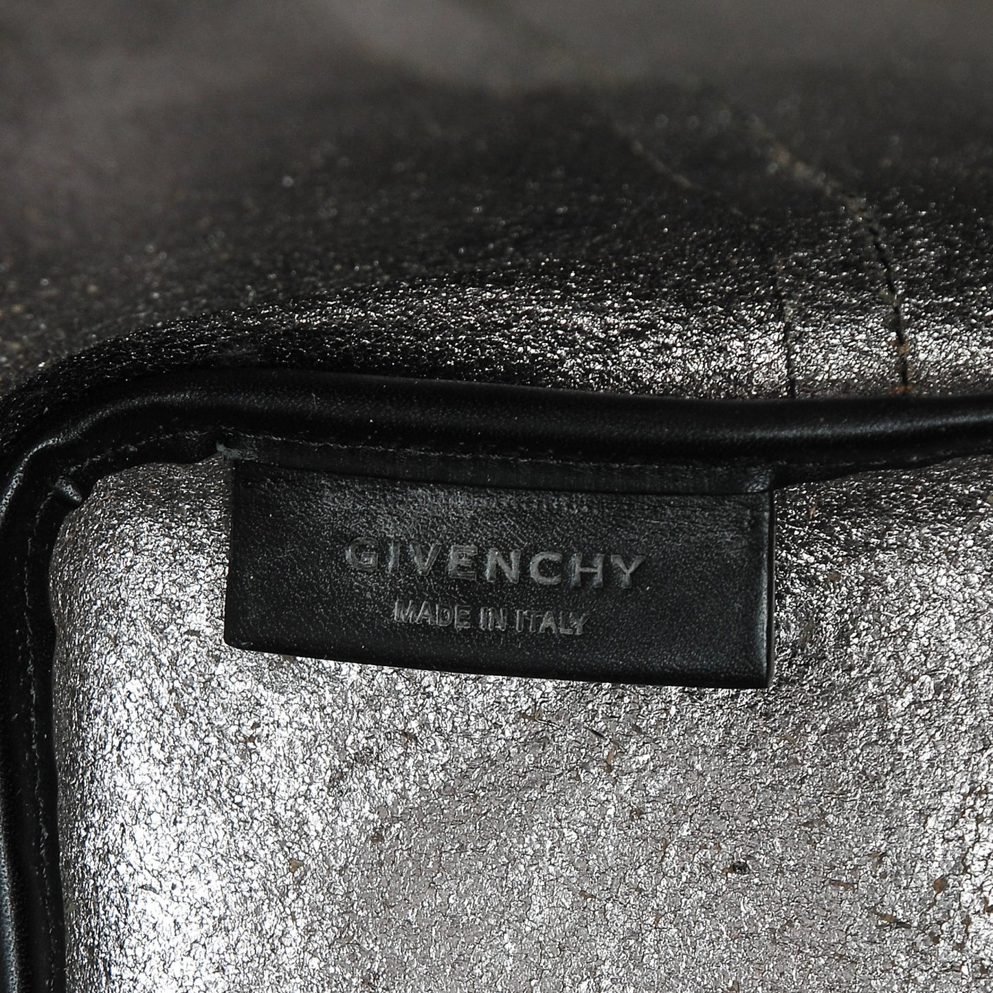 Shiny Grained Calfskin Large Antigona Tote Black