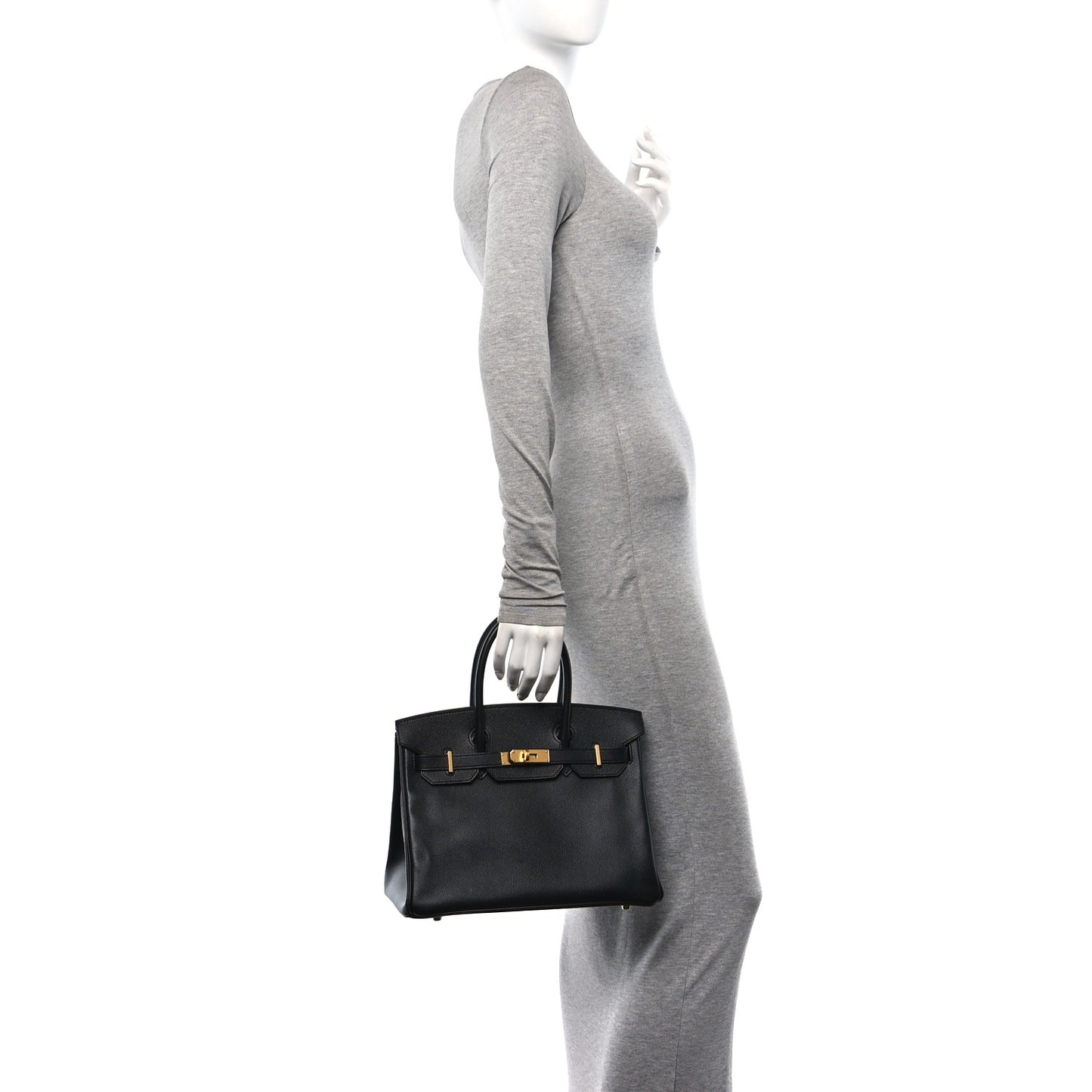 Epsom Birkin 30 Black