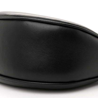 Celine Smooth Calfskin Medium Strap Ava Triomphe Shoulder Bag Black 10 of 12