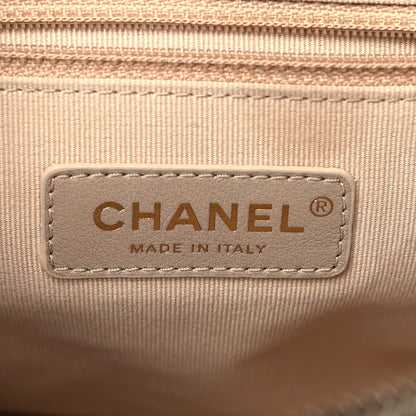 Chanel Shiny Caviar Quilted Chain Melody Backpack White 6 of 11