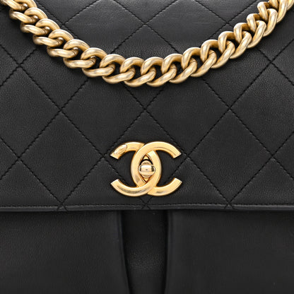 Chanel Calfskin Stitched Small Paris in Rome Messenger Black 8 of 13