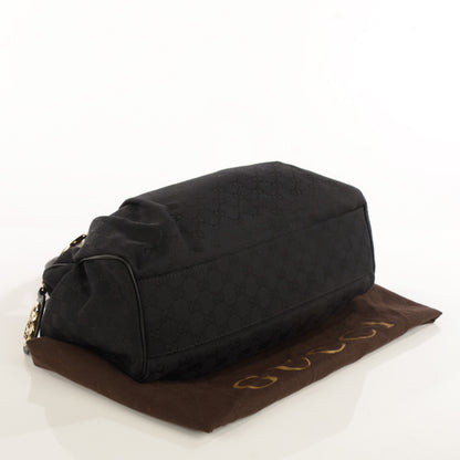 Gucci Monogram Medium Sukey Tote Black 4 of 7