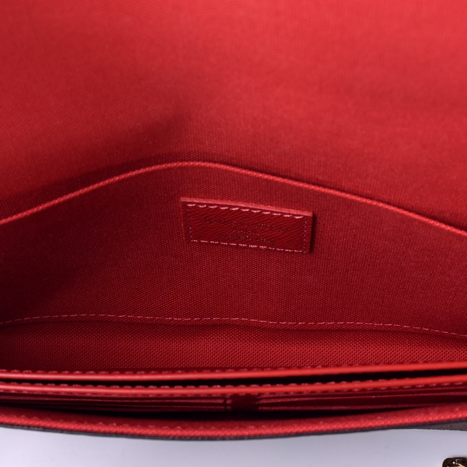 Louis Vuitton Damier Ebene Pochette Felicie Chain Wallet 6 of 11