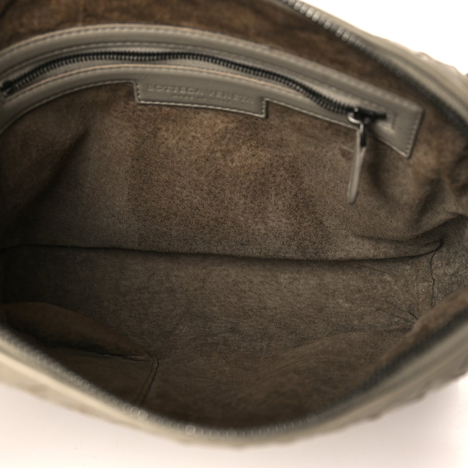 Bottega Veneta Nappa Intrecciato Nodini Crossbody Messenger Light Grey 5 of 8