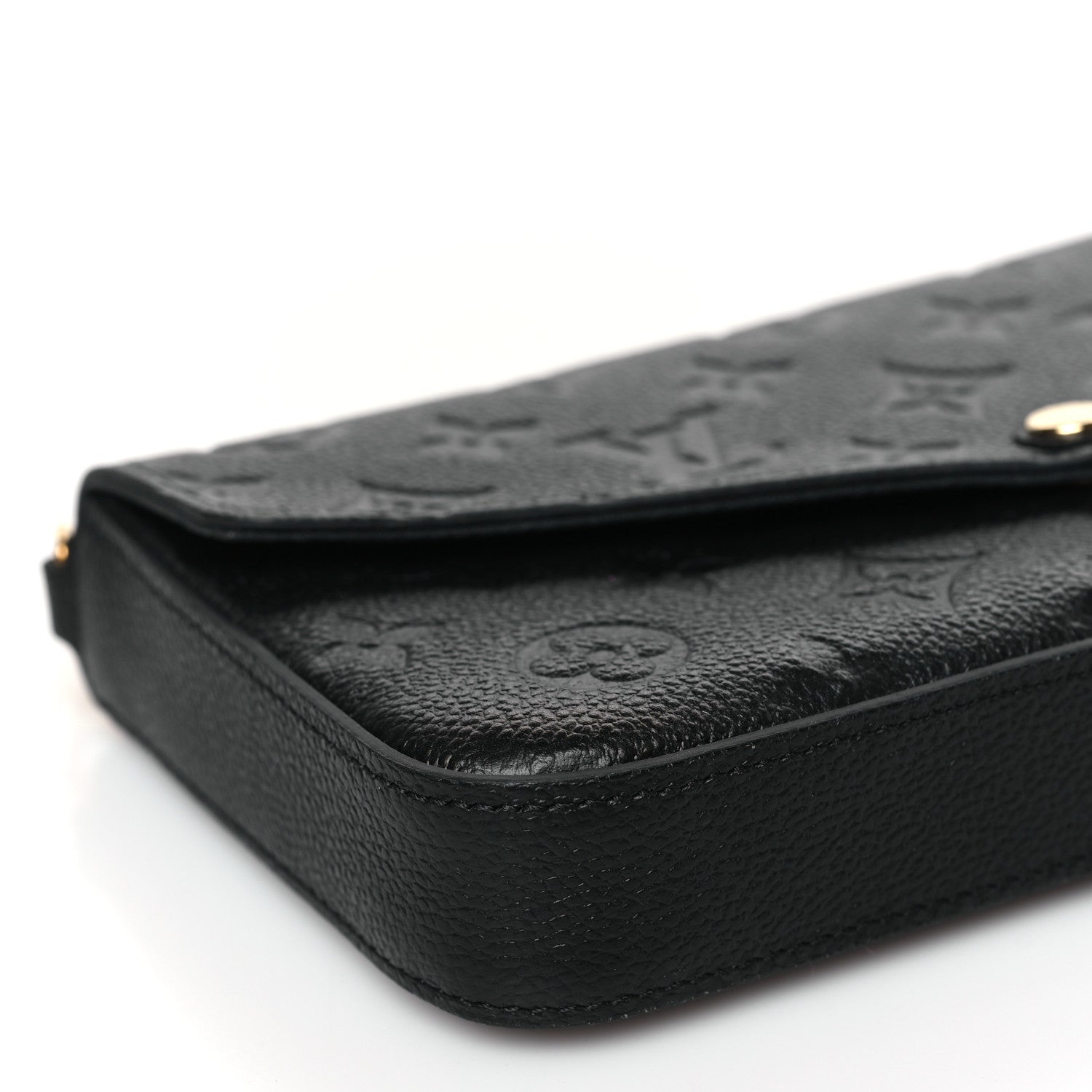 Louis Vuitton Empreinte Pochette Felicie Chain Wallet Black 7 of 9