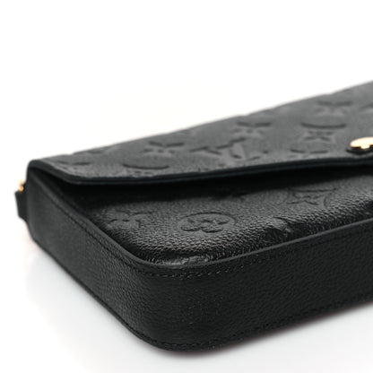 Louis Vuitton Empreinte Pochette Felicie Chain Wallet Black 7 of 9