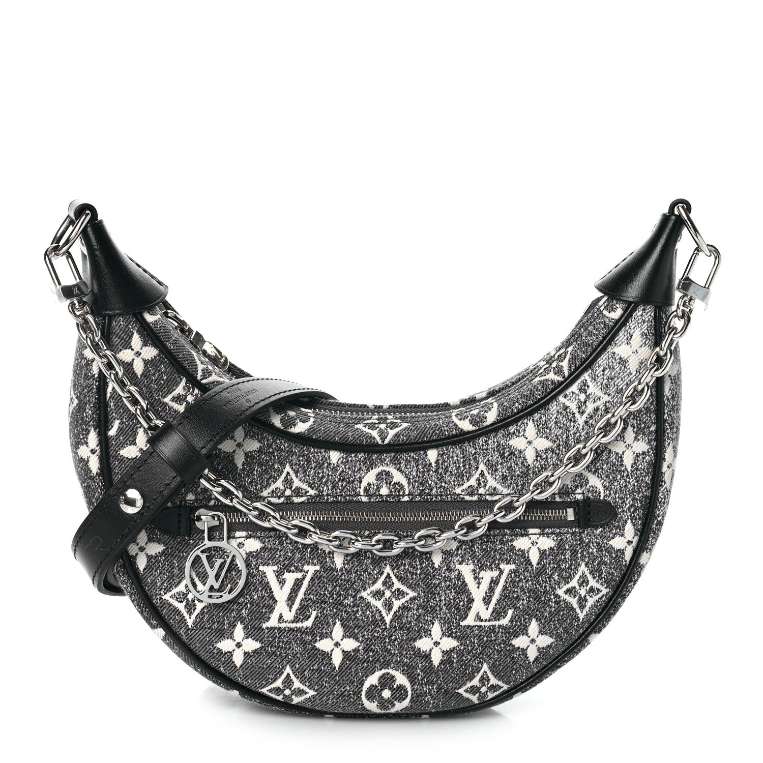 Louis Vuitton Monogram Jacquard Denim Loop Black 1 of 8