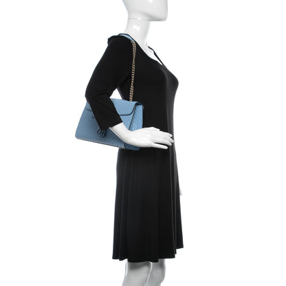 Gucci Microguccissima Medium Emily Chain Shoulder Bag Mineral Blue 2 of 9