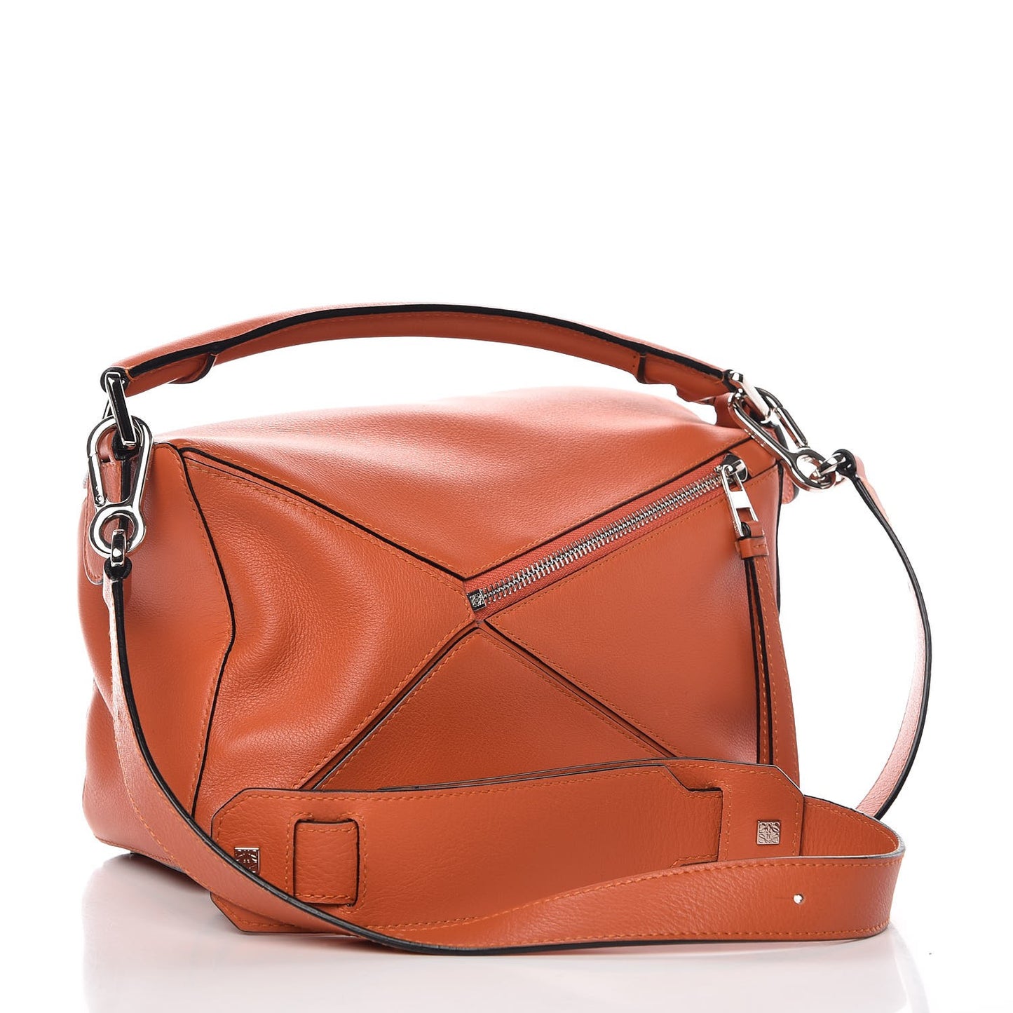 Calfskin Small Puzzle Bag Orange