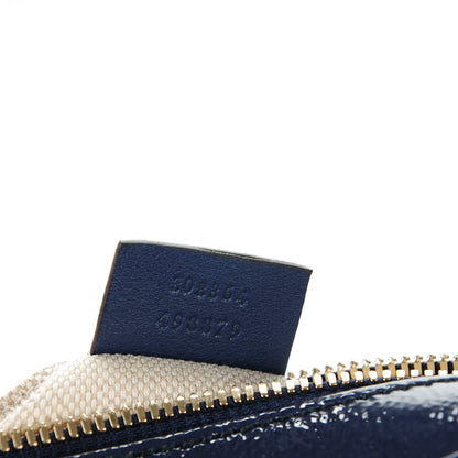 Gucci Vernice Naplack Small Soho Disco Bag Uniform Blue 7 of 7