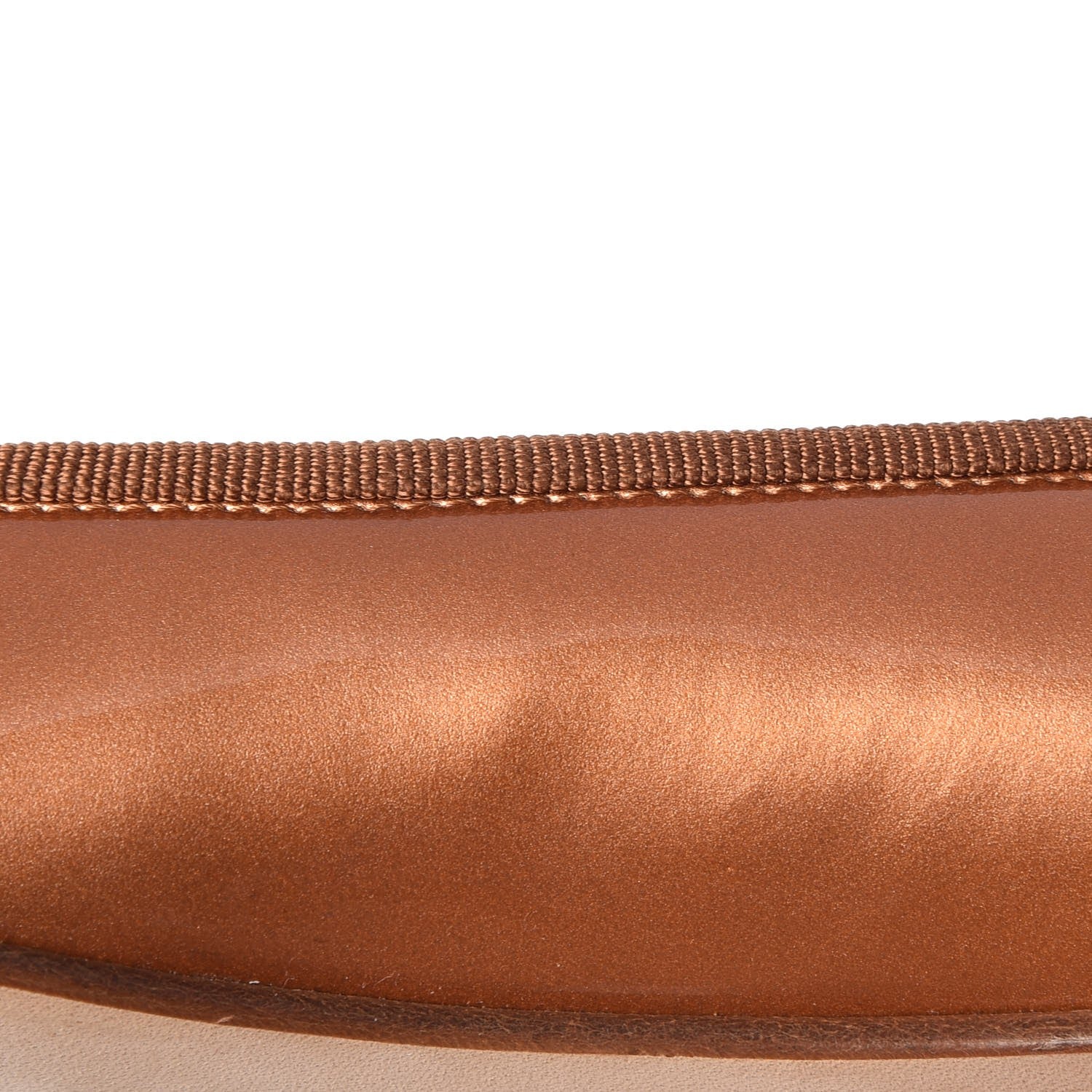 Chanel Patent CC Cap Toe Ballerina Flats 36 Beige Fonce 12 of 14