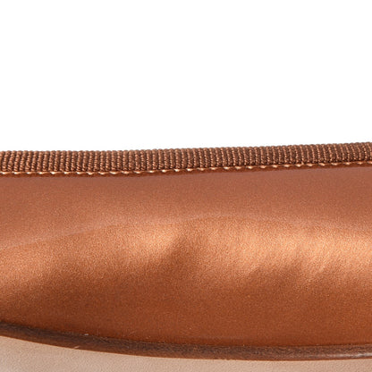 Chanel Patent CC Cap Toe Ballerina Flats 36 Beige Fonce 12 of 14