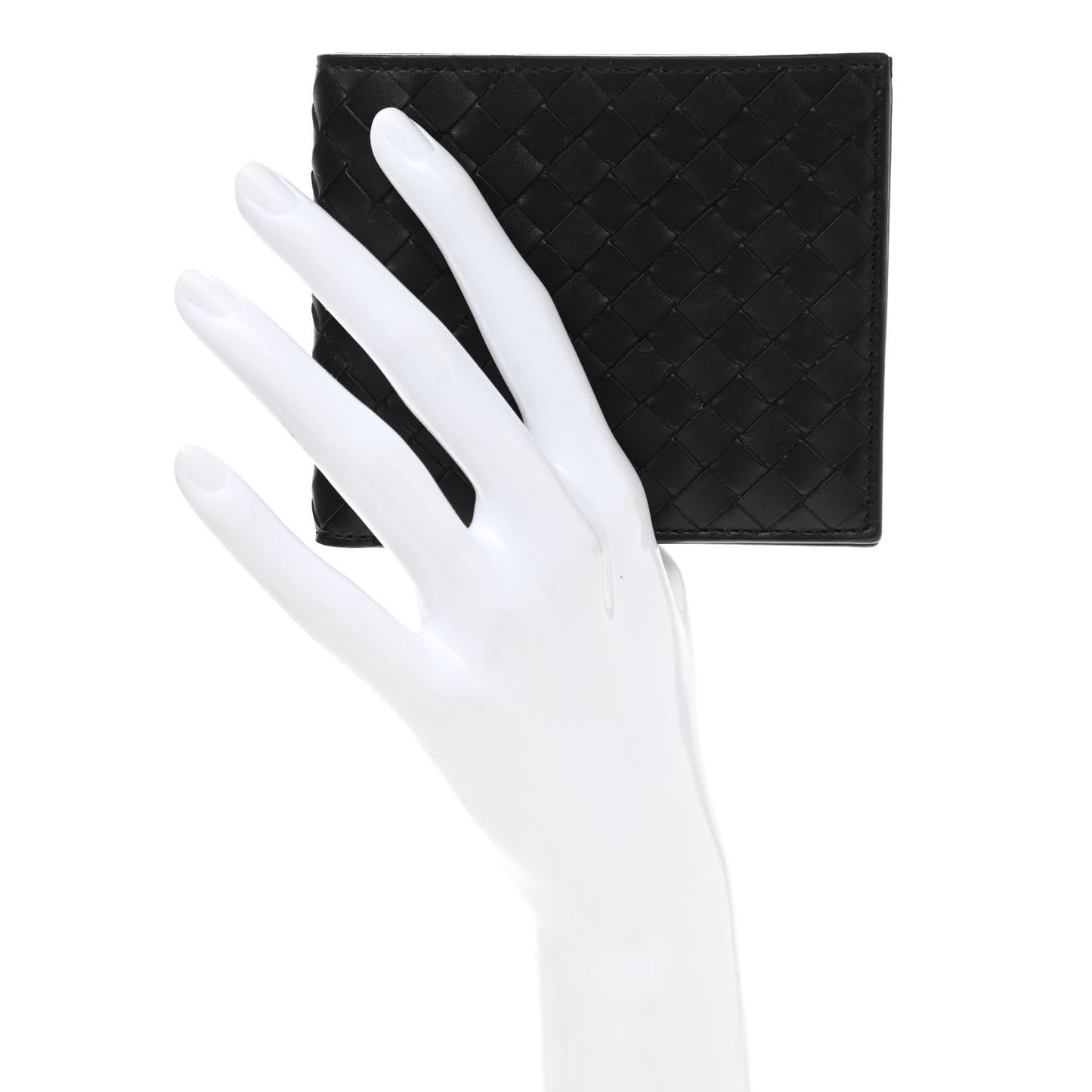 Nappa Intrecciato Bi-Fold Wallet Black