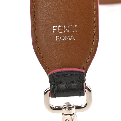 Fendi Vitello Dolce Plexiglass Bi-Color Studded Strap You Black Brownie Multicolor 3 of 4