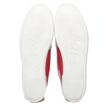 Gucci Canvas GG High Top Sneakers 40 Red 6 of 10