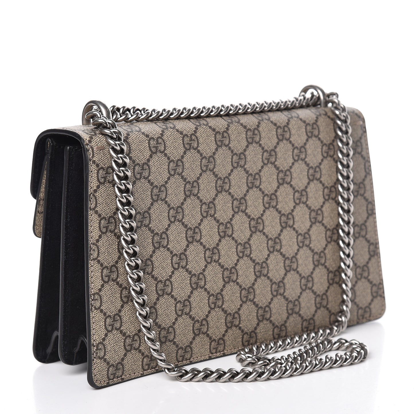 GG Supreme Monogram Small Dionysus Shoulder Bag Black