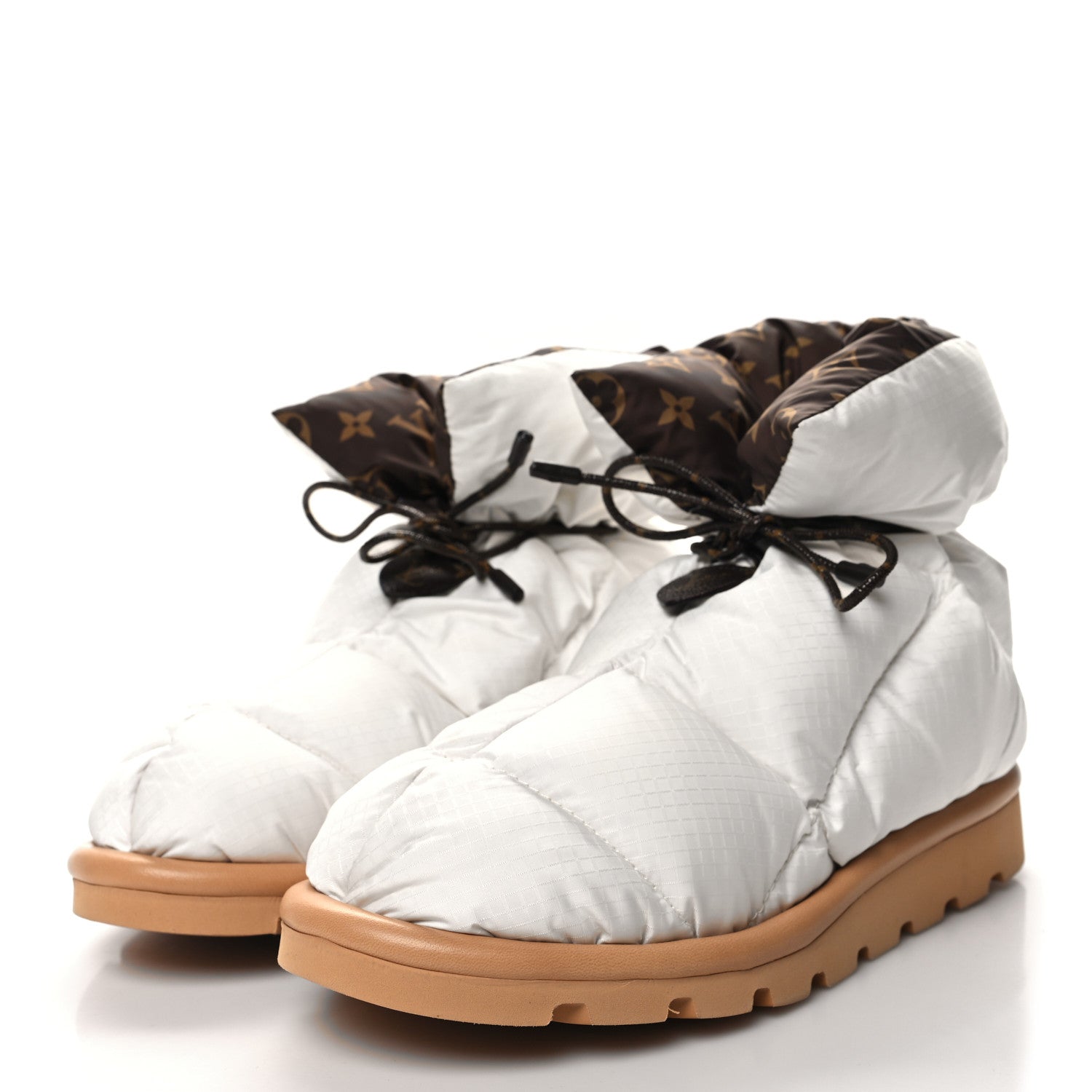 Louis Vuitton Nylon Monogram Pillow Comfort Ankle Boot 39 White 3 of 7