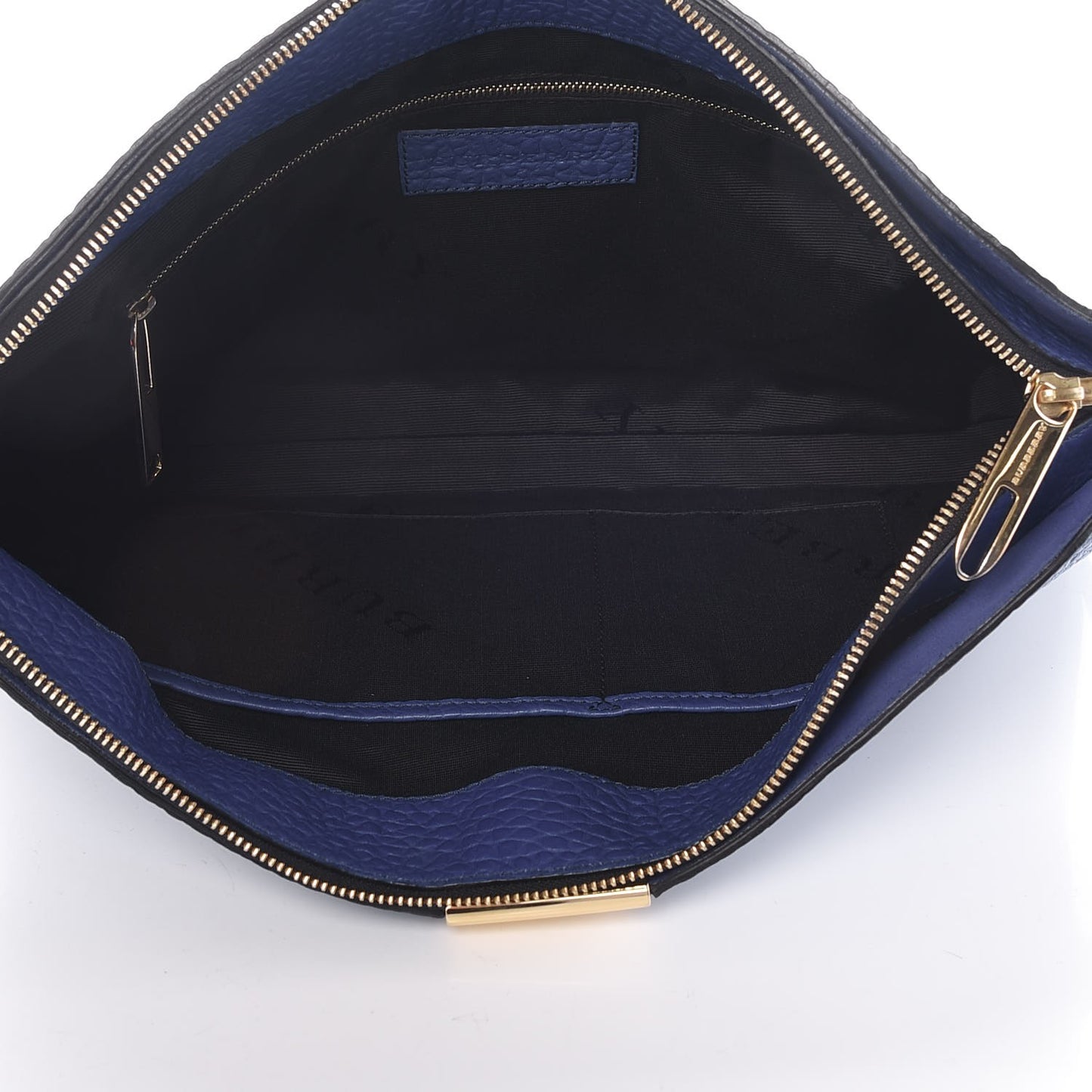 Signature Grain Calfskin Small Chichester Crossbody Clutch Bag Brilliant Blue