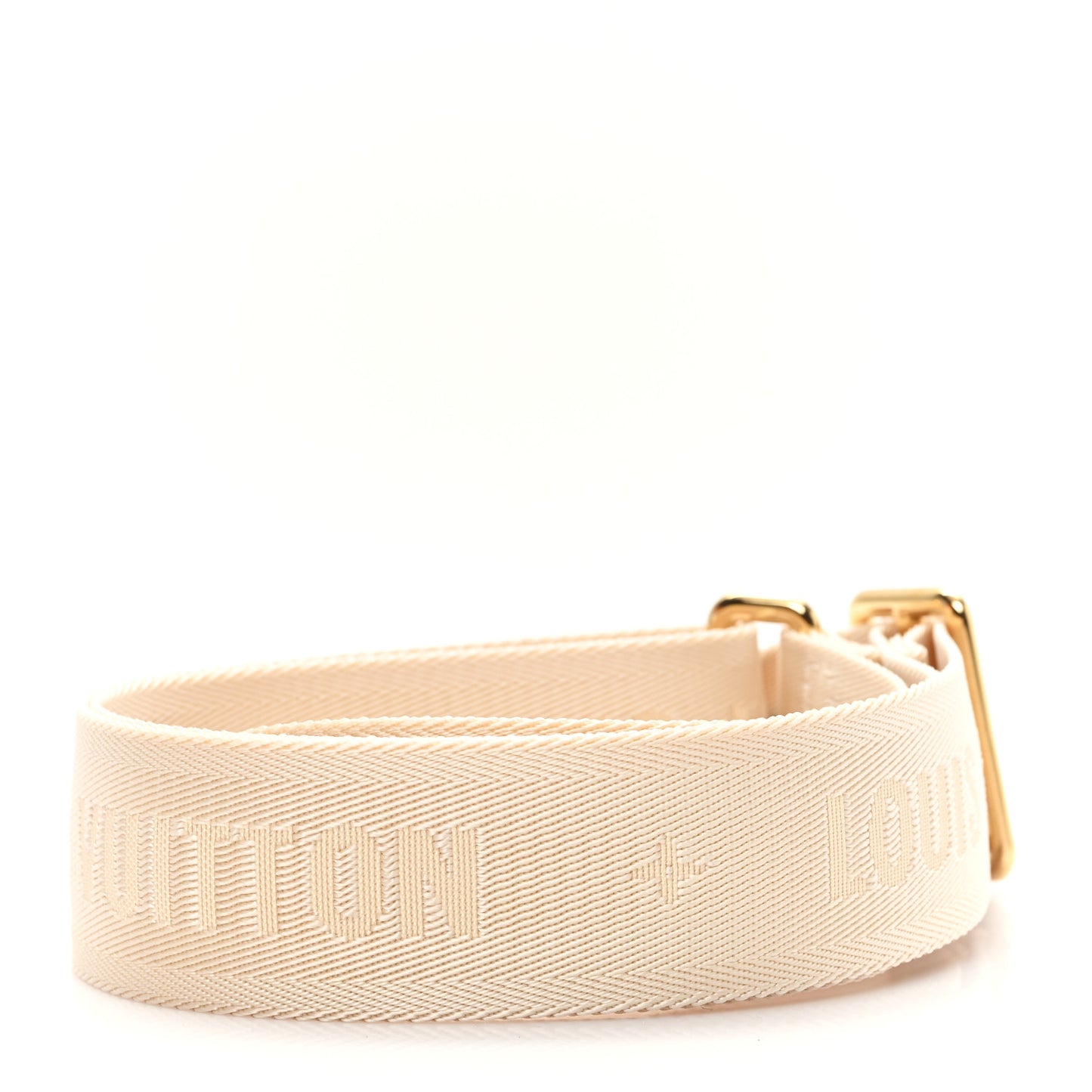 Jacquard Monogram Adjustable Shoulder Strap New Creme