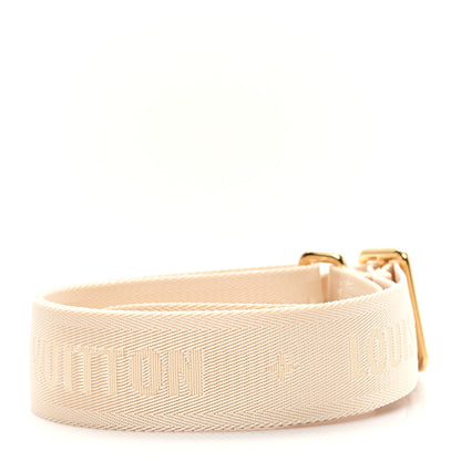 Louis Vuitton Jacquard Monogram Adjustable Shoulder Strap New Creme 2 of 4